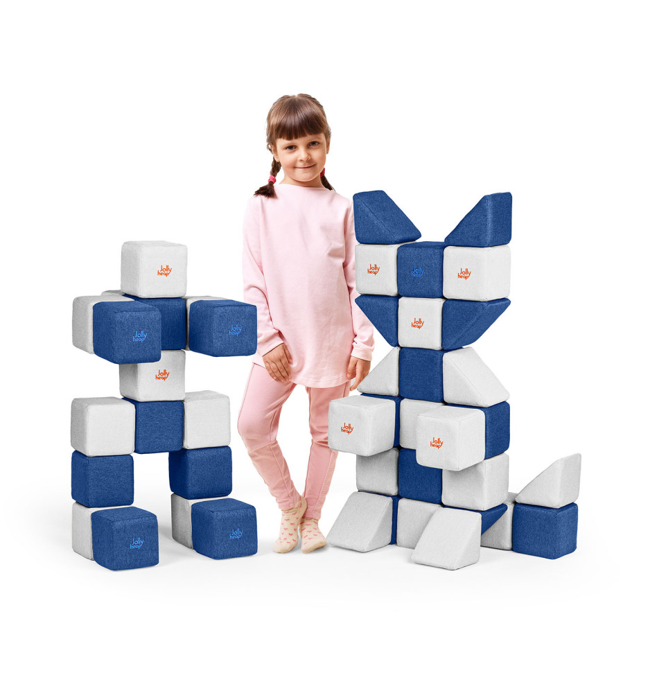 Jollyheap Magnetic blocks 50 pieces-2 shapes