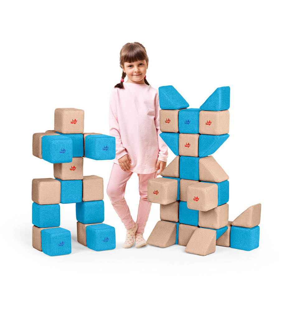 Jollyheap Magnetic blocks 50 pieces-2 shapes
