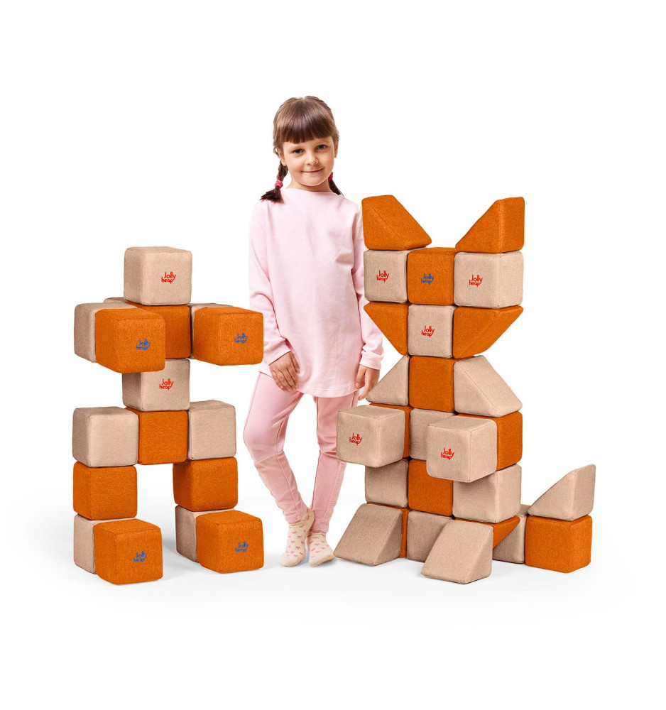 Jollyheap Magnetic blocks 50 pieces-2 shapes