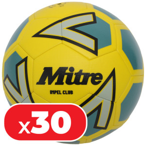 30 x Mitre Impel Club Footballs Yellow
