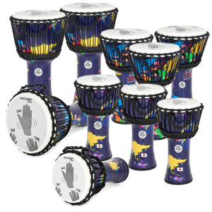 Percussion Plus World Slap Djembe rope tuned - Class Pack